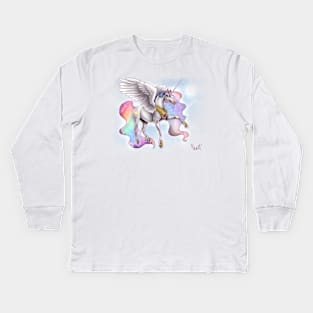 Princess Celestia Kids Long Sleeve T-Shirt